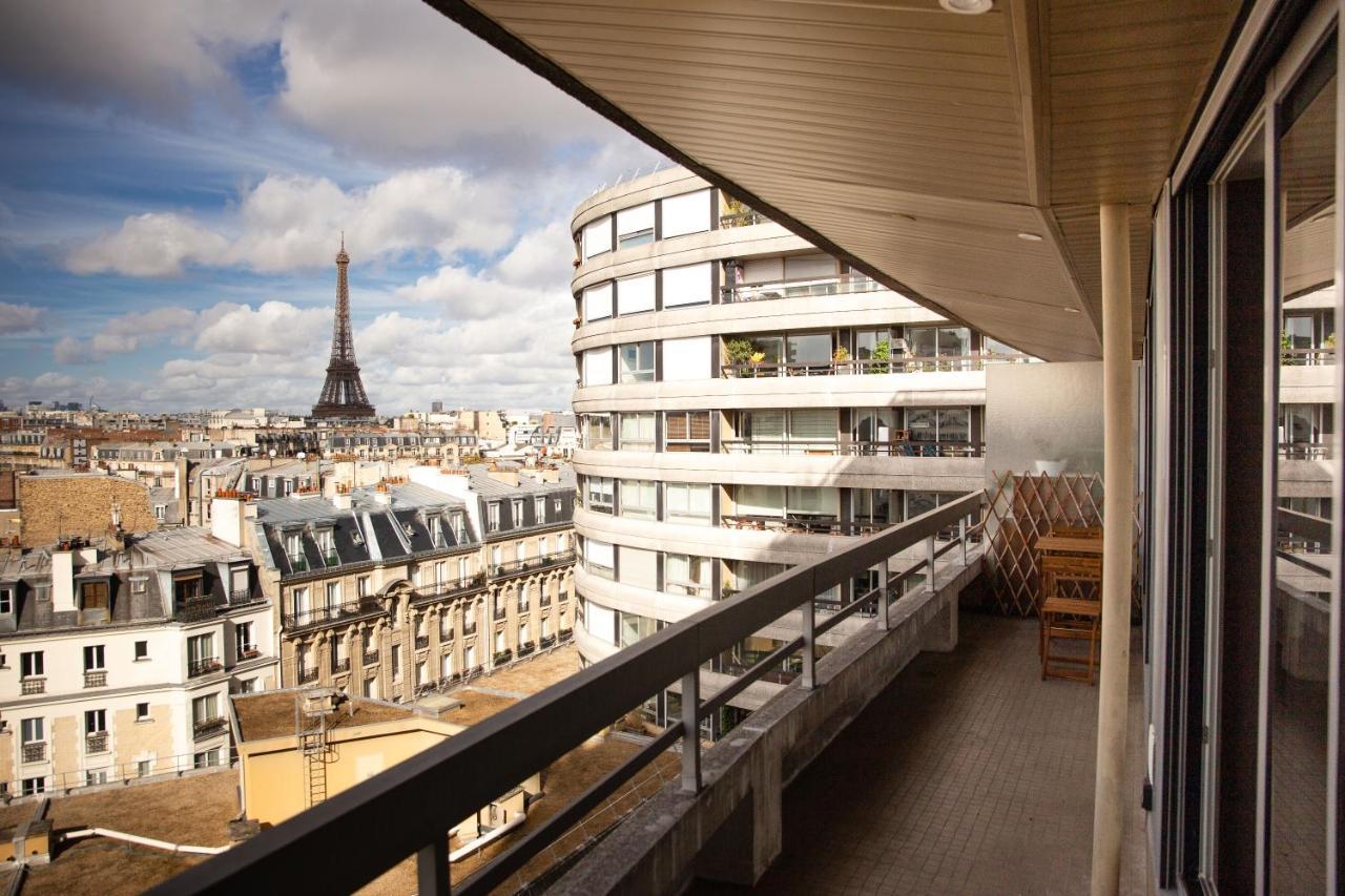 Appartement Vue Tour Eiffel Parijs Buitenkant foto